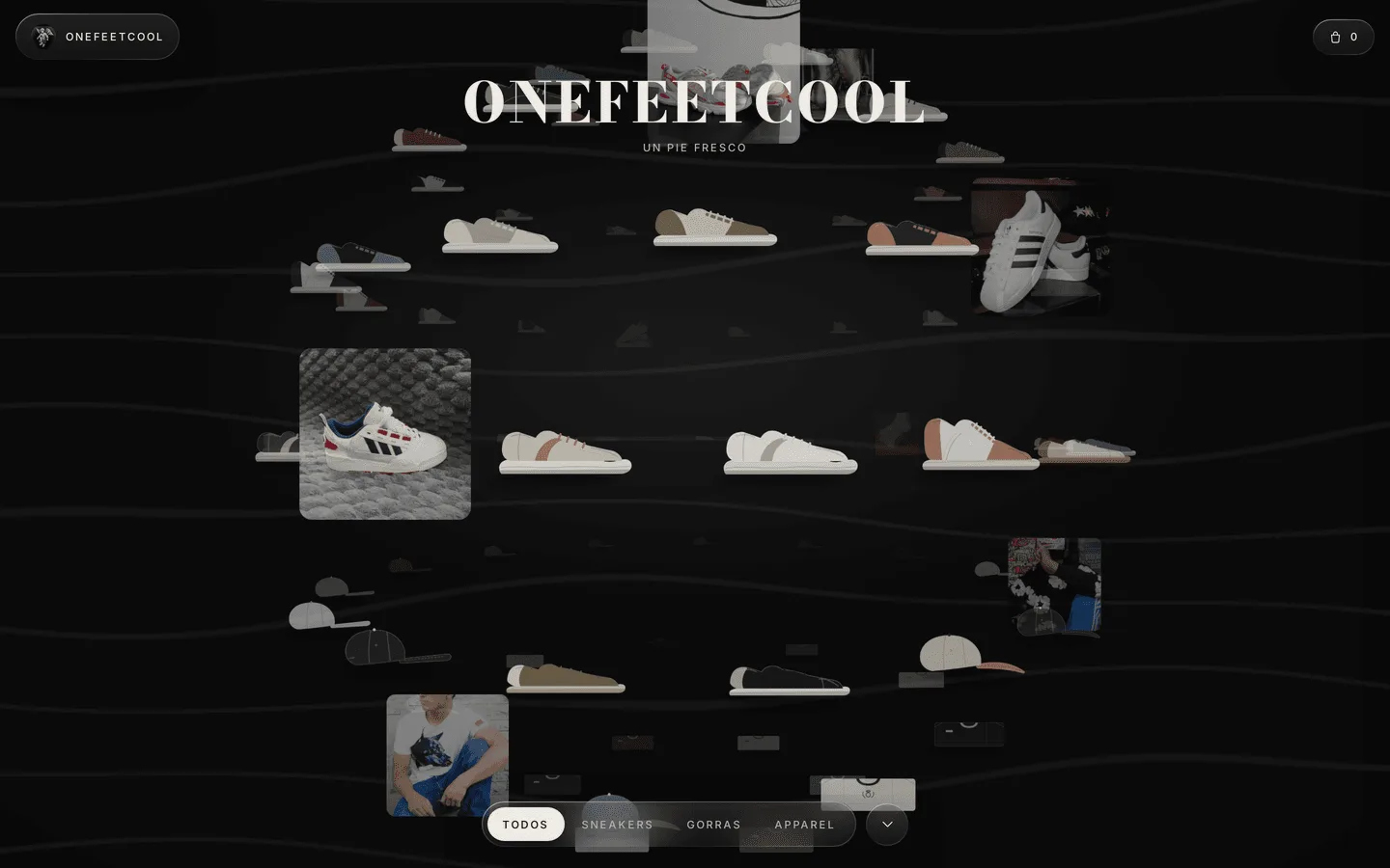Interfaz de OneFeetCool